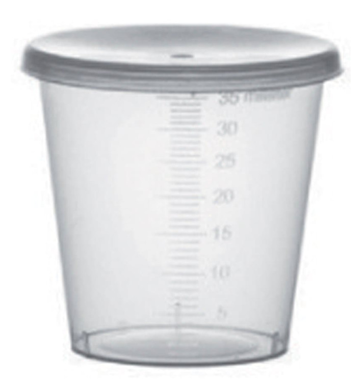 Tampa Copo Graduado PP Transp. 35ml Ø4,5cm (250 Uds) Tampa Copo Graduado PP Transp. 35ml Ø4,5cm (250 Uds)