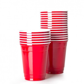 Copo Rígido de PS 12 Oz/360 ml Vermelho (1000 Unidades)