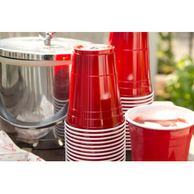 Copo Rígido de PS 12 Oz/360 ml Vermelho (1000 Unidades)