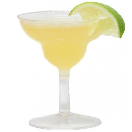 Copo MARTINI o COCKTAIL Plástico Verde Transp.70ml 2P (12 Uds)
