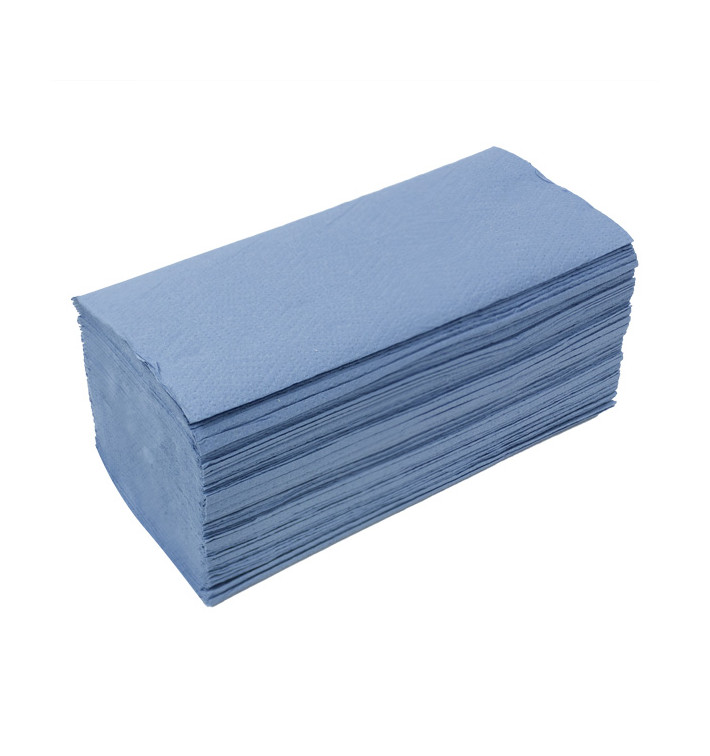 Toalha de Papel Seca Mãos Azul 1 Folha Z Toalha de Papel Seca Mãos Azul 1 Folha Z