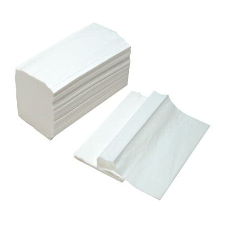 Toalha Papel Seca Mãos Tissue Branco 2 Folhas Z (3.000 Uds)