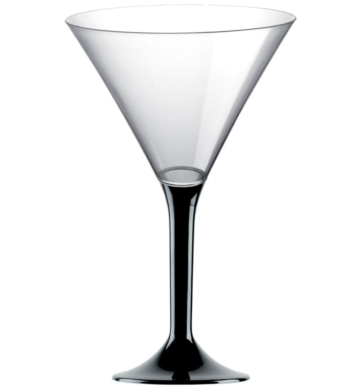 Copo PS Flute Cocktail Preto 185ml 2P (20 Uds) Copo PS Flute Cocktail Preto 185ml 2P (20 Uds)
