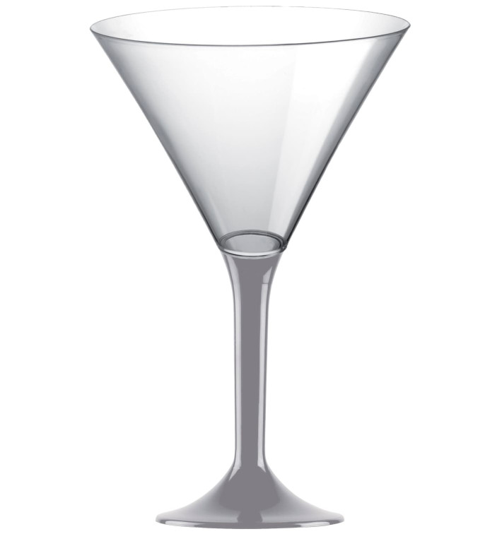 Copo PS Flute Cocktail Cinza 185ml 2P (20 Uds) Copo PS Flute Cocktail Cinza 185ml 2P (20 Uds)