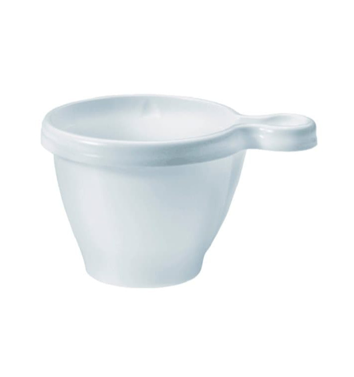 Chavena de Plastico 80 ml PS Branco (50 Unidades) Chavena de Plastico 80 ml PS Branco (50 Unidades)