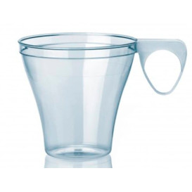 Chavena Plastico Café Curto 80ml Transparente (40 Uds)