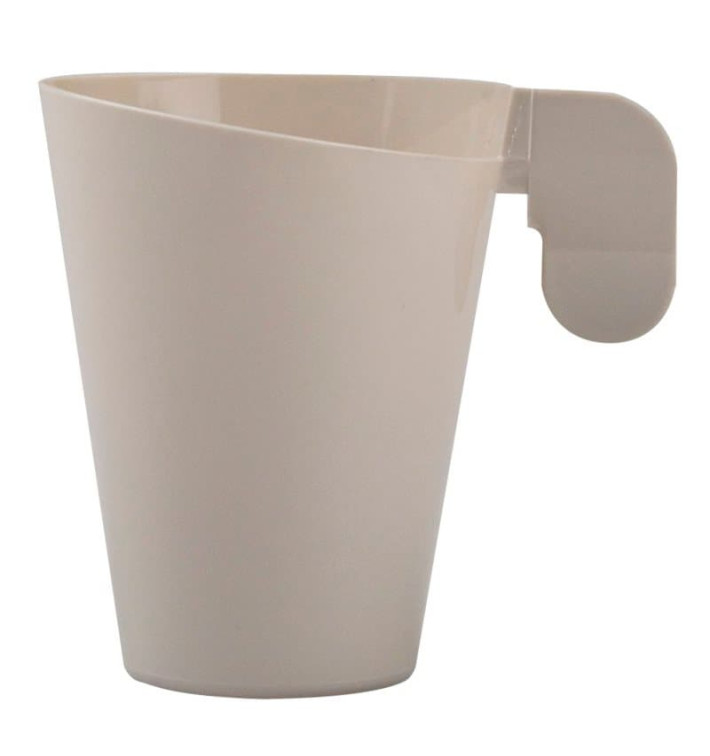 Chavena Plastico Design Creme 155ml (12 Uds) Chavena Plastico Design Creme 155ml (12 Uds)