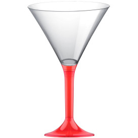 Copo PS Flute Cocktail Red Transp. 185ml 2P (200 Uds)