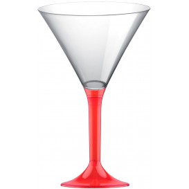 Copo PS Flute Cocktail Red Transp. 185ml 2P (20 Uds)