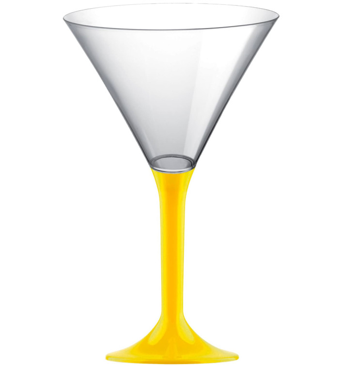 Copo PS Flute Cocktail Amarelo 185ml 2P (20 Uds) Copo PS Flute Cocktail Amarelo 185ml 2P (20 Uds)