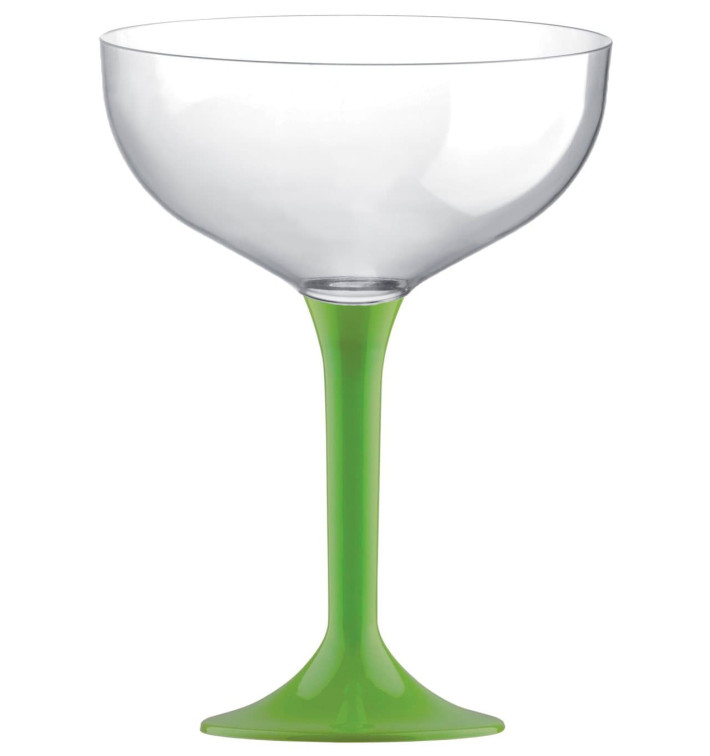 Copo PS Flute Champanhe Verde Limão 200ml 2P (20 Uds) Copo PS Flute Champanhe Verde Limão 200ml 2P (20 Uds)