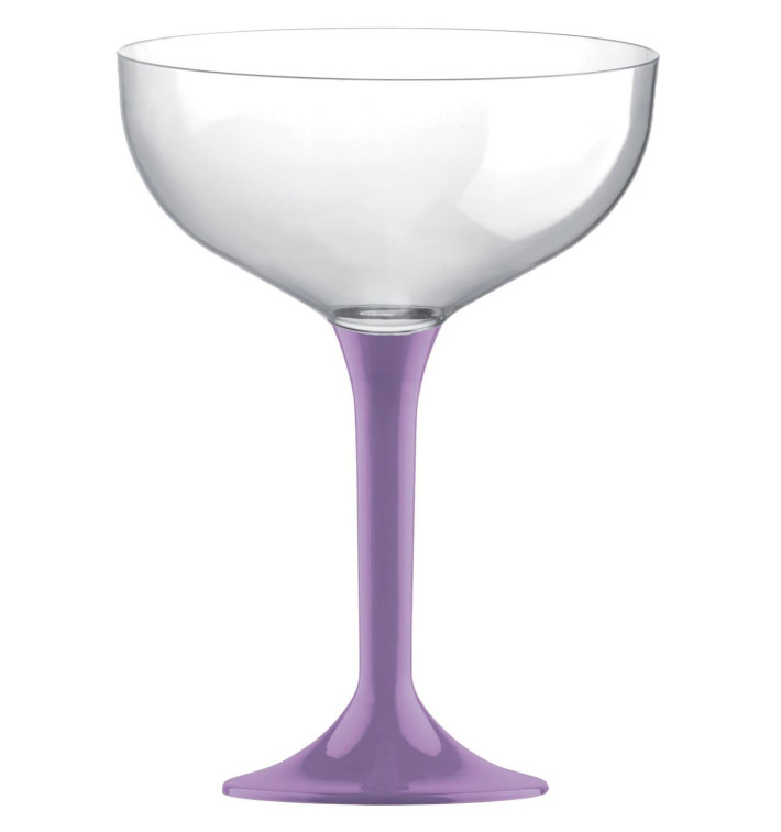 Copo PS Flute Champanhe Lilás 200ml 2P (20 Uds) Copo PS Flute Champanhe Lilás 200ml 2P (20 Uds)