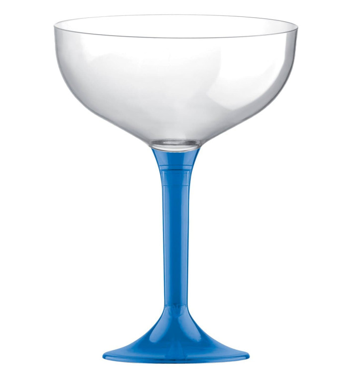 Copo PS Flute Champanhe Azul Transp. 200ml 2P (200 Uds) Copo PS Flute Champanhe Azul Transp. 200ml 2P (200 Uds)