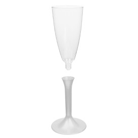 Copo PS Flute Champanhe Branco Perlé 120ml 2P (20 Uds)