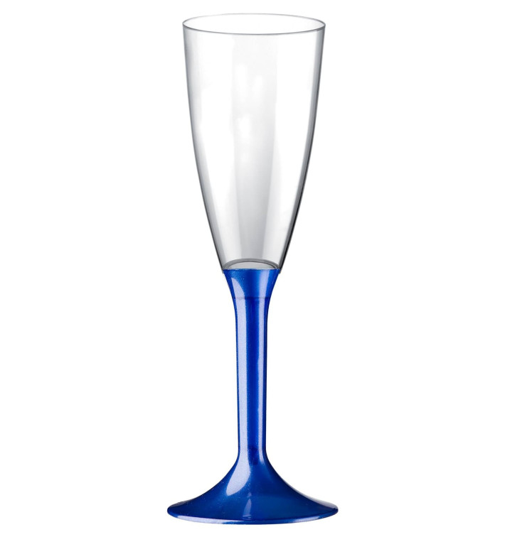 Copo PS Flute Champanhe Azul Perlé 120ml 2P (20 Uds) Copo PS Flute Champanhe Azul Perlé 120ml 2P (20 Uds)
