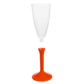 Copo PS Flute Champanhe Red 120ml 2P (20 Uds)