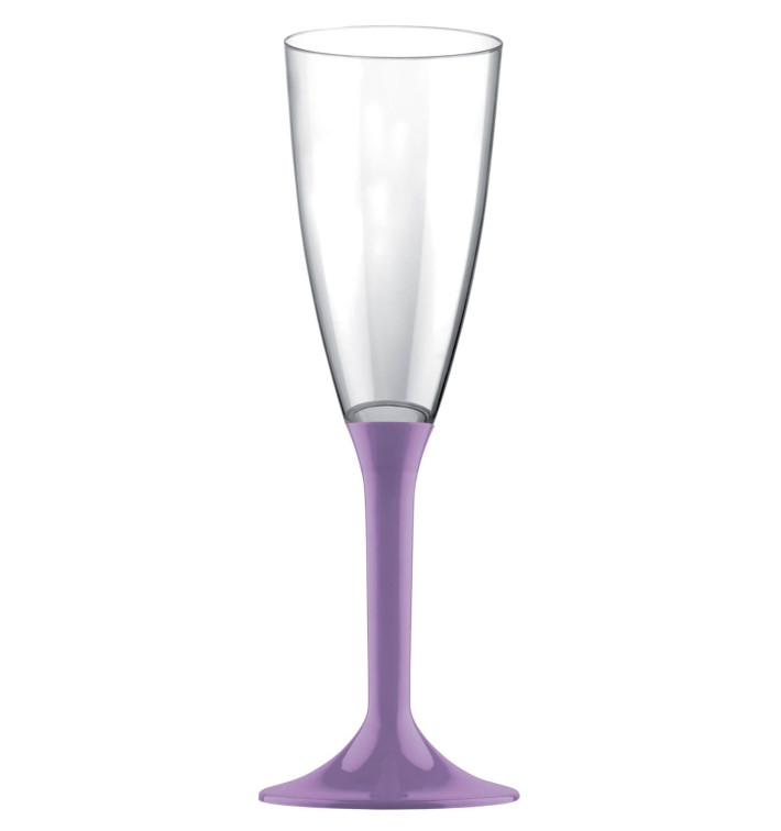 Copo PS Flute Champanhe Lilás 120ml 2P (20 Uds) Copo PS Flute Champanhe Lilás 120ml 2P (20 Uds)