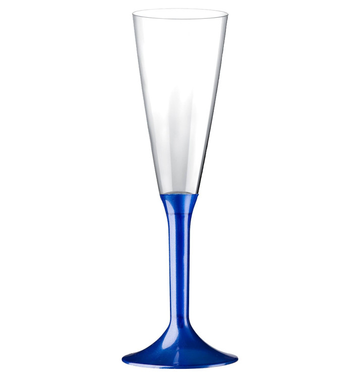 Copo PS Flute Champanhe Azul Perlé 160ml 2P (20 Uds) Copo PS Flute Champanhe Azul Perlé 160ml 2P (20 Uds)
