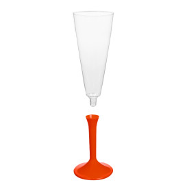 Copo PS Flute Champanhe Red 160ml 2P (20 Uds)