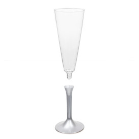 Copo PS Flute Champanhe Cinza 160ml 2P (20 Uds)