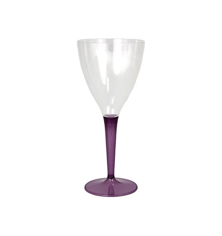Copo Plastico Vinho Pé Berinjela 130 ml (6 Uds) Copo Plastico Vinho Pé Berinjela 130 ml (6 Uds)