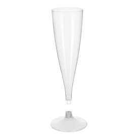 Copo PS Flute Champanhe Transparente 140ml 2P (20 Uds)