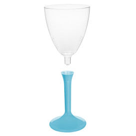 Copo PS Flute Vinho Turquesa 180ml 2P (20 Uds)