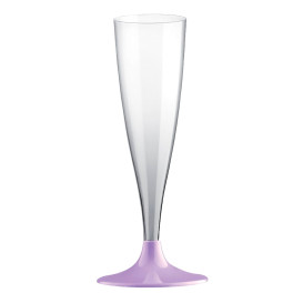 Copo PS Flute Champanhe Lilás 140ml 2P (20 Uds)