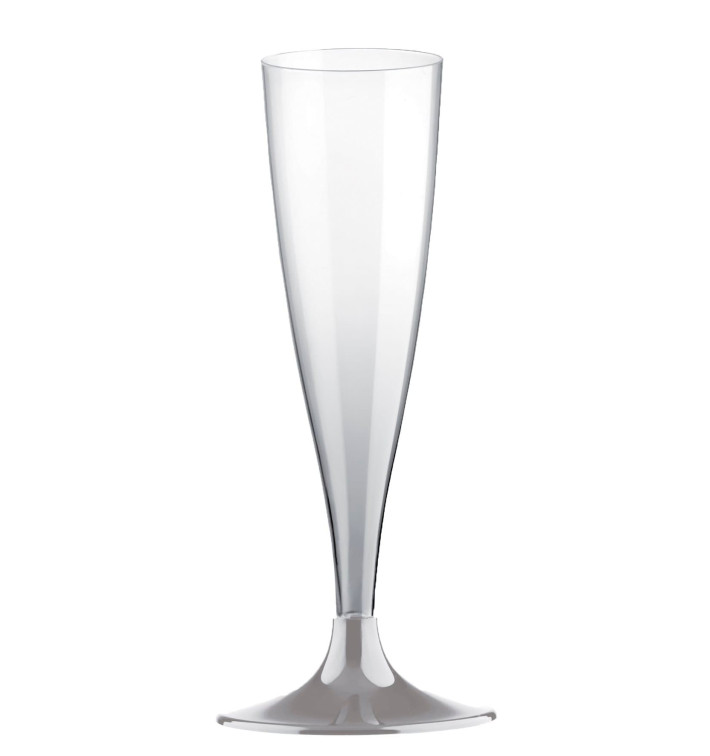 Copo PS Flute Champanhe Cinza 140ml 2P (400 Uds) Copo PS Flute Champanhe Cinza 140ml 2P (400 Uds)