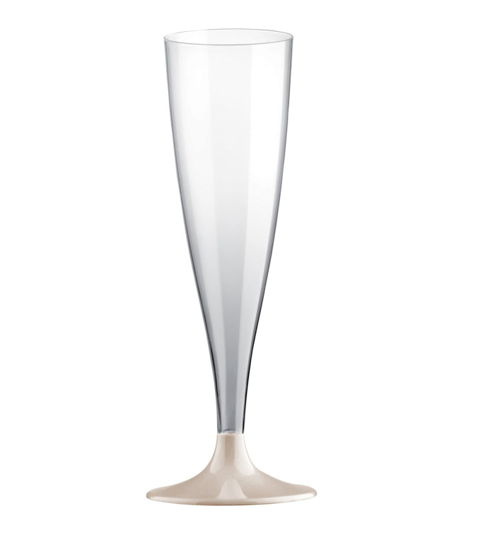 Copo PS Flute Champanhe Bege 140ml 2P (400 Uds) Copo PS Flute Champanhe Bege 140ml 2P (400 Uds)