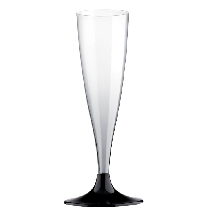 Copo PS Flute Champanhe Preto 140ml 2P (6 Uds) Copo PS Flute Champanhe Preto 140ml 2P (6 Uds)