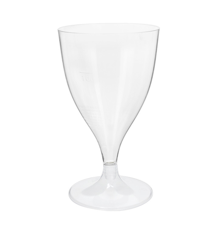 Copo PS Flute Vinho Transparente 200ml 2P (400 Uds)
