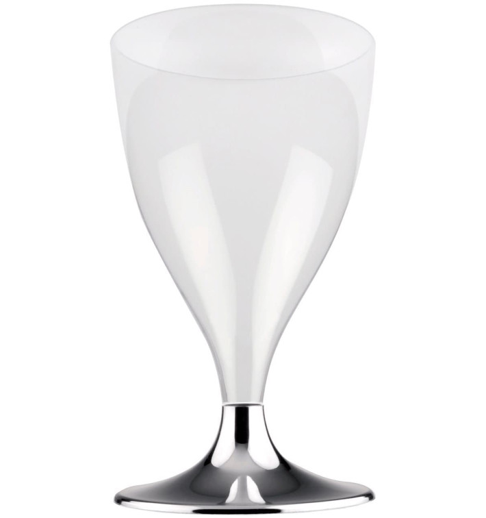Copo PS Flute Vinho Niquel Cromo 300ml 2P (400 Uds) Copo PS Flute Vinho Niquel Cromo 300ml 2P (400 Uds)