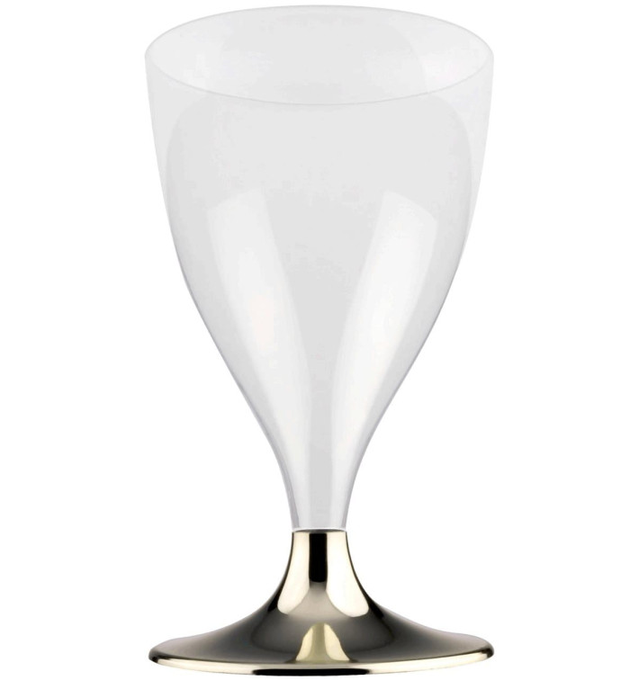 Copo PS Flute Vinho Ouro Cromo 200ml 2P (20 Uds) Copo PS Flute Vinho Ouro Cromo 200ml 2P (20 Uds)