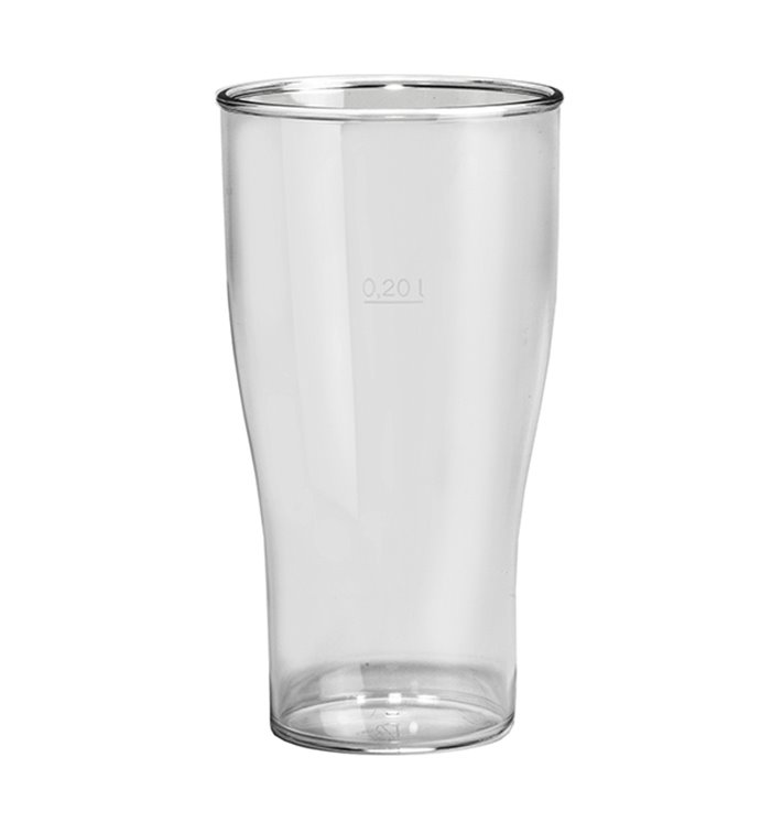 Copo Reutilizáveis Cerveja SAN Ø73mm 350ml (100 Uds)