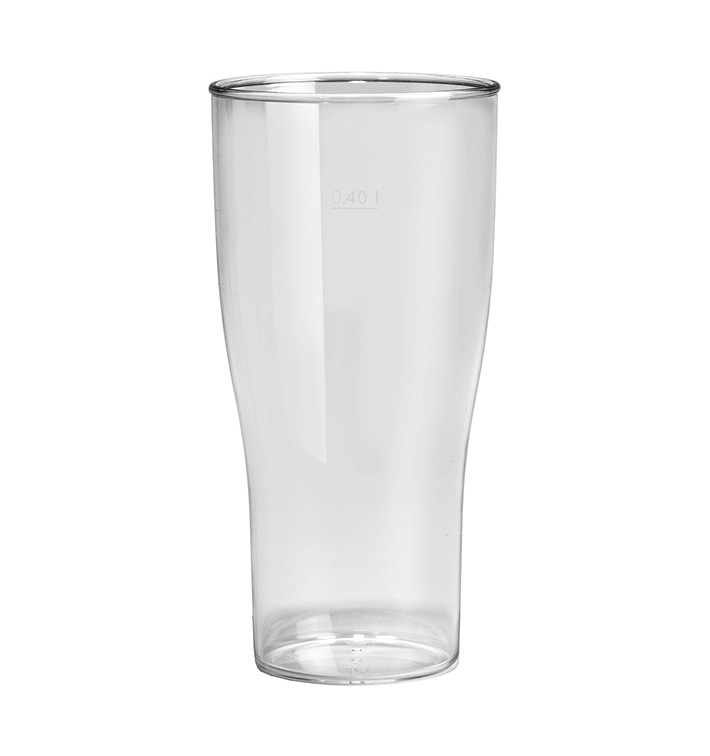 Copo Reutilizáveis Cerveja SAN Ø80mm 400ml (5 Uds) Copo Reutilizáveis Cerveja SAN Ø80mm 400ml (5 Uds)
