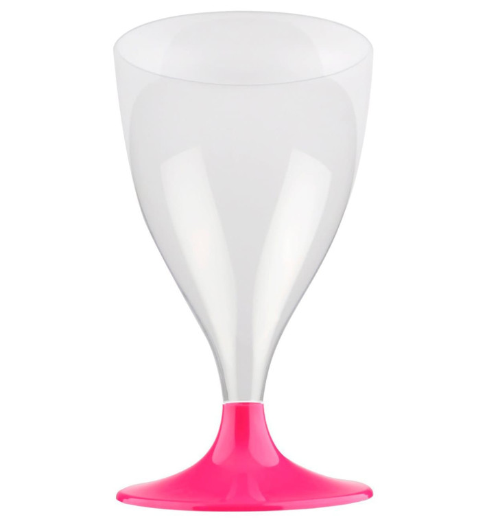Copo PS Flute Vinho Fúcsia 200ml 2P (20 Uds) Copo PS Flute Vinho Fúcsia 200ml 2P (20 Uds)