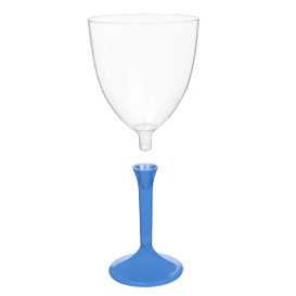 Copo PS Flute Vinho Azul Transp. 300ml 2P (20 Uds)