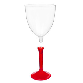 Copo PS Flute Vinho Red Transp. 300ml 2P (200 Uds)