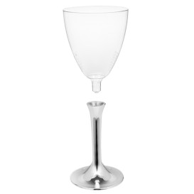 Copo PS Flute Vinho Prata Cromo 180ml 2P (20 Uds)