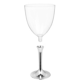 Copo PS Flute Vinho Prata Cromo 300ml 2P (20 Uds)