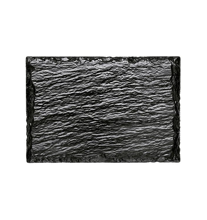 Bandeja de Plastico em Ardósia 130x90 mm (20 Unidades) Bandeja de Plastico em Ardósia 130x90 mm (20 Unidades)
