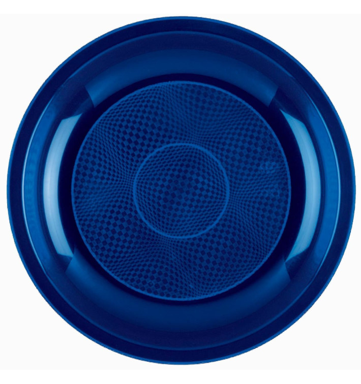 Prato Plastico Raso Azul Round PP Ø220mm (600 Uds) Prato Plastico Raso Azul Round PP Ø220mm (600 Uds)