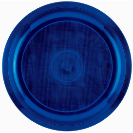 Prato de Plastico Azul Round PP Ø290mm (25 Uds)