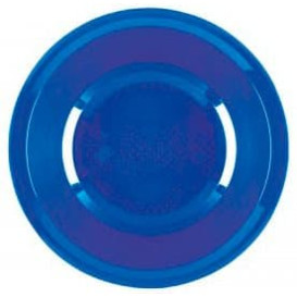 Prato de Plastico Fundo Azul Mediterraneo Round PP Ø195mm (600 Uds)