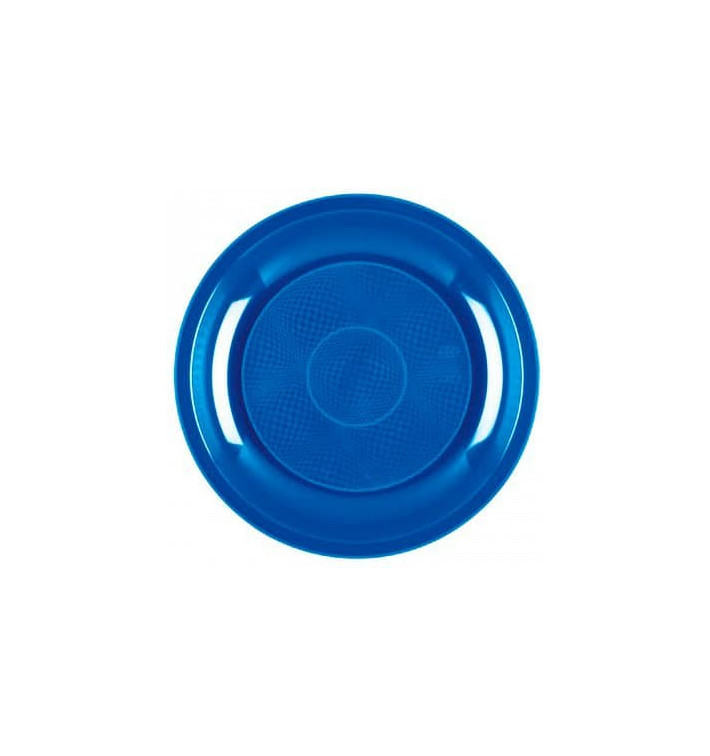Prato Plastico Raso Azul Mediterraneo Round PP Ø220mm (600 Uds) Prato Plastico Raso Azul Mediterraneo Round PP Ø220mm (600 Uds)