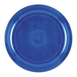 Prato de Plastico Azul Mediterraneo Round PP Ø290mm (25 Uds)