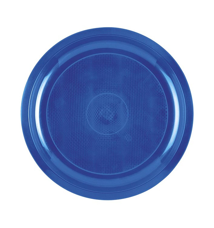 Prato de Plastico Azul Mediterraneo Round PP Ø290mm (25 Uds)