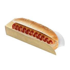 Porta Hot Dog Kraft 17x5x3,5cm (100 Unidades)
