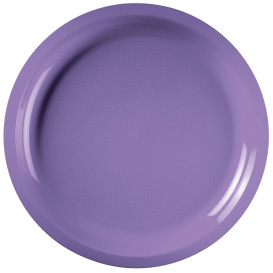 Prato de Plastico Lilás Round PP Ø290mm (25 Uds)